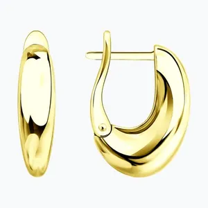 Серьги из золочёного серебра