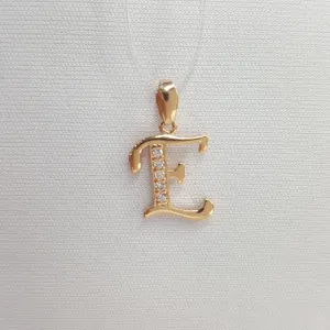 Подвеска из золочёного серебра с фианитами