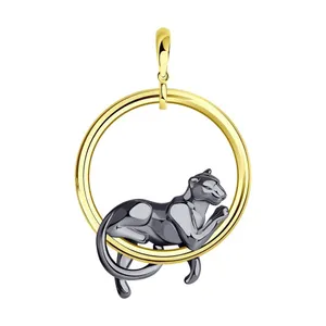 Подвеска из золочёного серебра