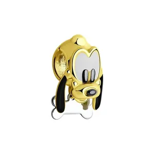 Подвеска-шарм  из золочёного серебра с эмалью