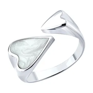 Кольцо из серебра с эмалью