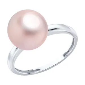 Кольцо из серебра с синтетическим жемчугом
