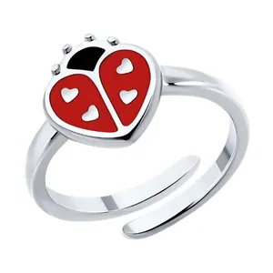 Кольцо из серебра с эмалью