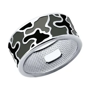 Кольцо из серебра с эмалью