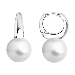 Серьги из серебра с жемчугом
