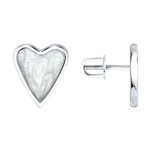 Серьги из серебра с эмалью