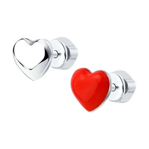 Серьги из серебра с эмалью