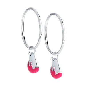 Серьги из серебра с эмалью