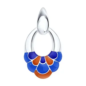 Подвеска из серебра с эмалью