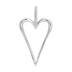 Подвеска из серебра с фианитами