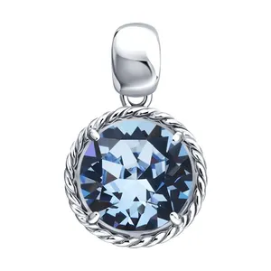 Подвеска из серебра с кристаллом