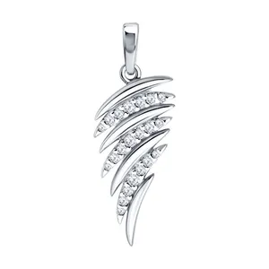 Подвеска из серебра с фианитами