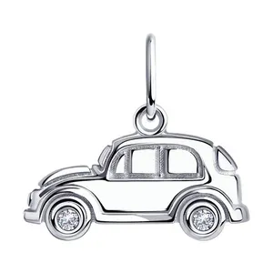 Подвеска из серебра с фианитами