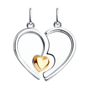 Подвеска из золочёного серебра