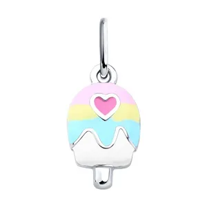 Подвеска из серебра с эмалью