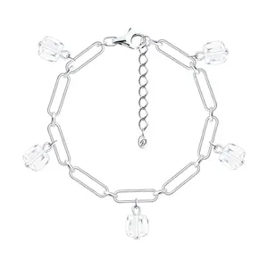 Браслет из серебра со стеклом