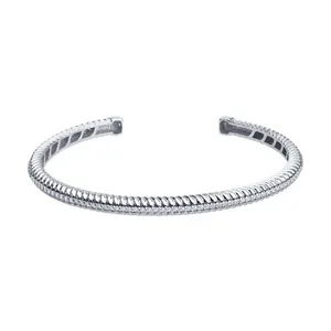 Браслет из серебра с фианитами