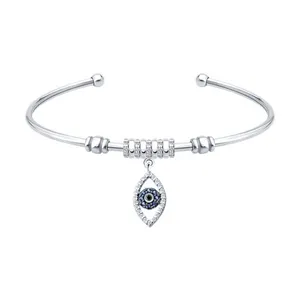 Браслет из серебра с фианитами