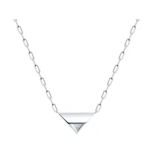 Колье из серебра с фианитом