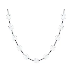 Колье из серебра со стеклом