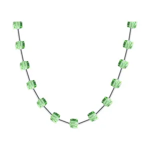 Колье из серебра со стеклом