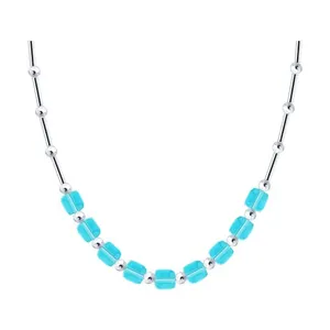 Колье из серебра со стеклом