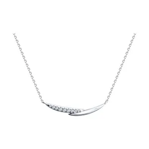 Колье из серебра с фианитами