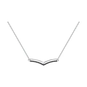 Колье из серебра с фианитами