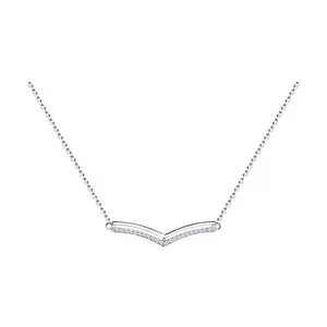 Колье из серебра с фианитами