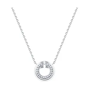 Колье из серебра с фианитами