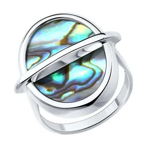 Кольцо из серебра с перламутром