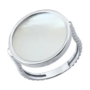 Кольцо из серебра с перламутром