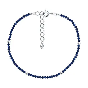 Браслет из серебра с шпинелью