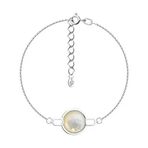 Браслет из серебра с перламутром