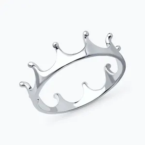 Кольцо-корона из серебра