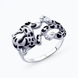 Кольцо из серебра с эмалью