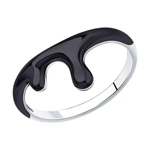 Кольцо из серебра с эмалью