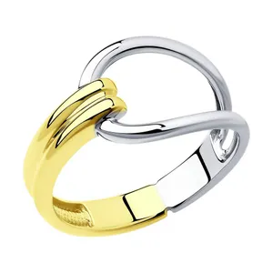 Кольцо из золочёного серебра