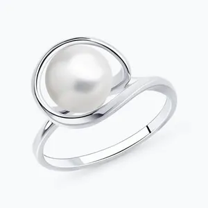 Кольцо из серебра с жемчугом