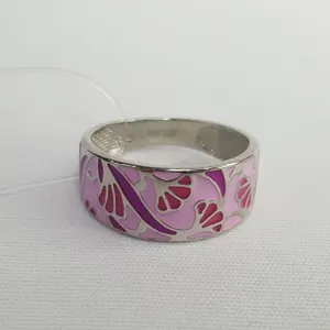 Кольцо из серебра с эмалью