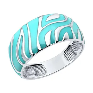 Кольцо из серебра с эмалью