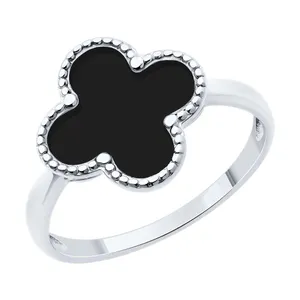 Кольцо из серебра с эмалью