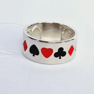 Кольцо из серебра с эмалью