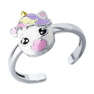 Кольцо из серебра с эмалью