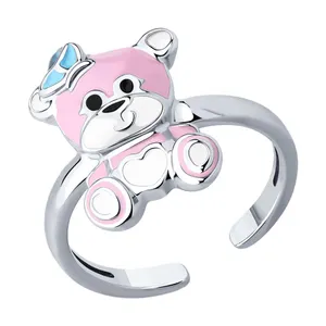 Кольцо из серебра с эмалью