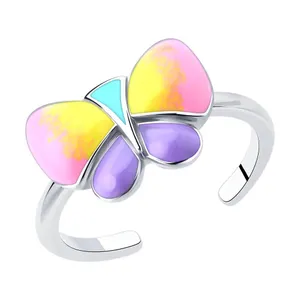 Кольцо из серебра с эмалью