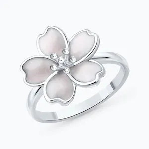 Кольцо из серебра с эмалью