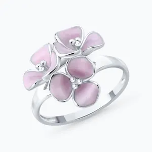 Кольцо из серебра с эмалью