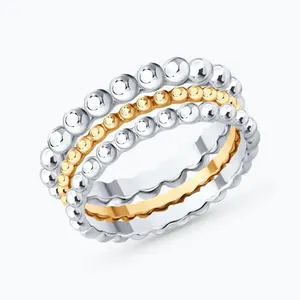 Кольцо из золочёного серебра