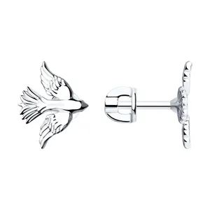 Серьги-пусеты из серебра